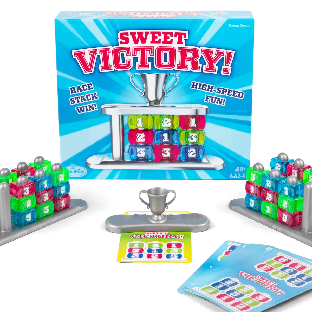 ThinkFun Sweet Victory l The Race to Finish Speed Party Game l per 2-4 giocatori 8+