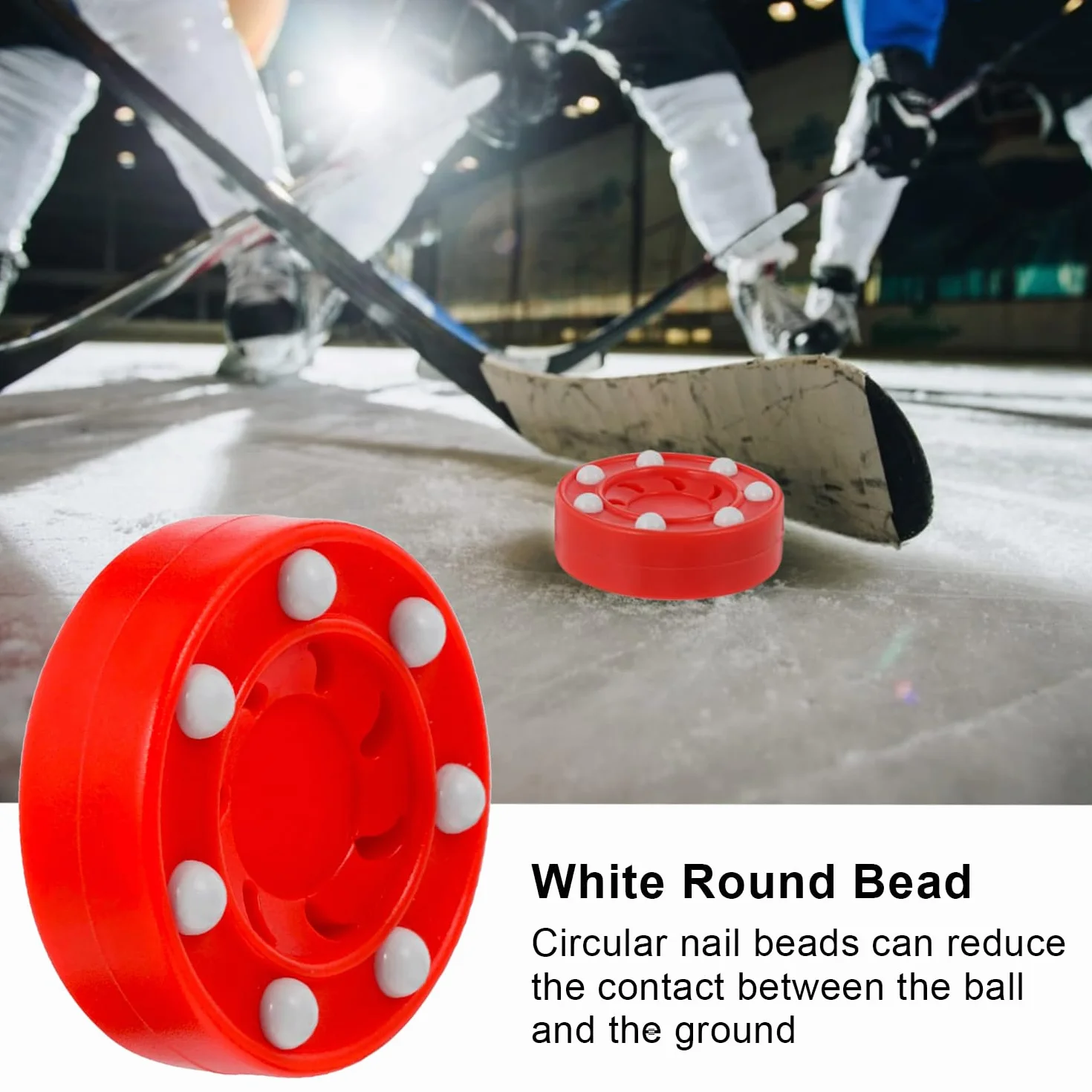 2 Pezzi Ruote da Hockey in Linea, Hockey Puck Street, Disco da Hockeyes su Ghiaccio Riutilizzabile per Giochi Professionali, Allenamento All'Aperto