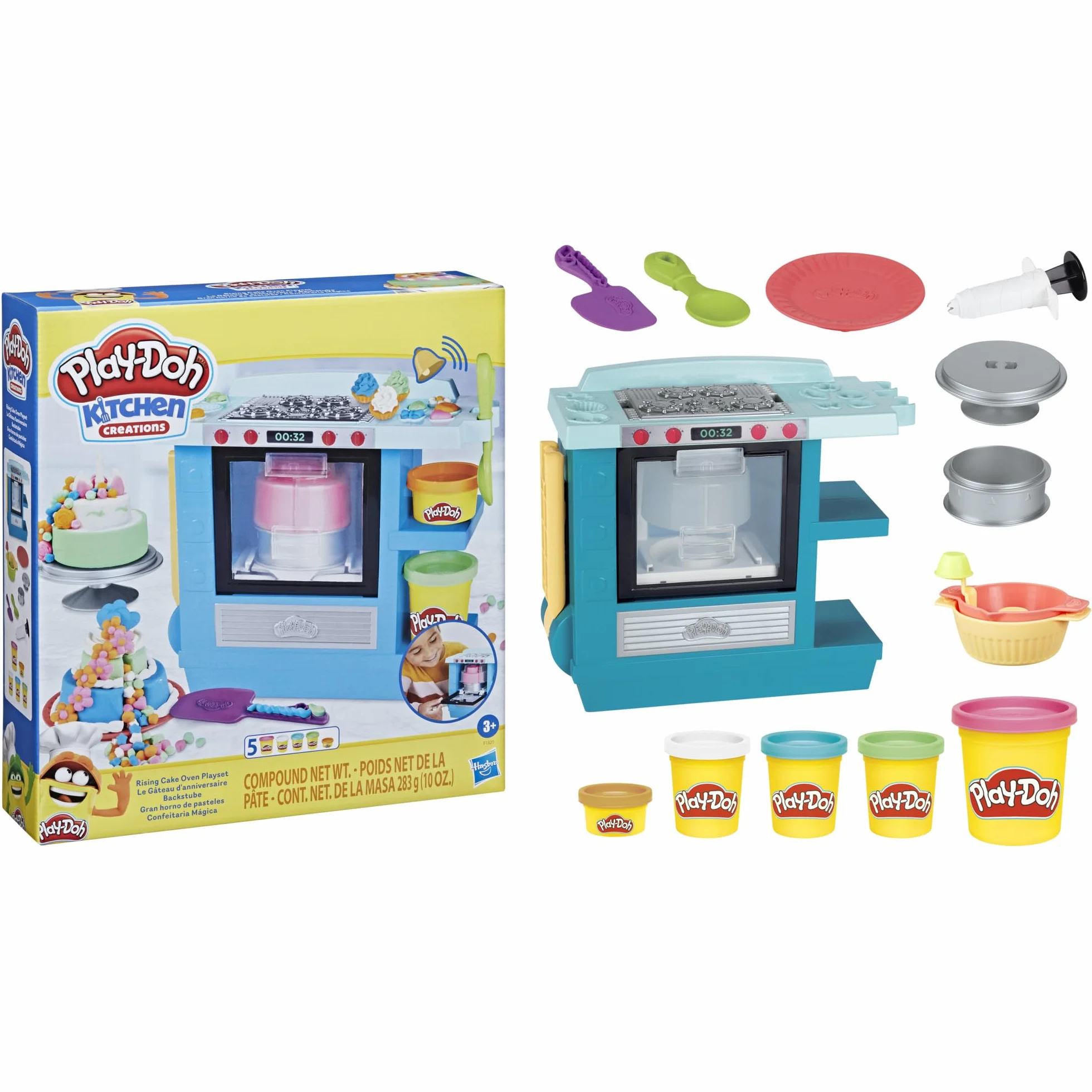 Play-Doh Hasbro Kitchen Creations - Playset Il Dolce Forno, Bambini dai 3 Anni in su, con 5 Colori di Pasta da Modellare Atossica