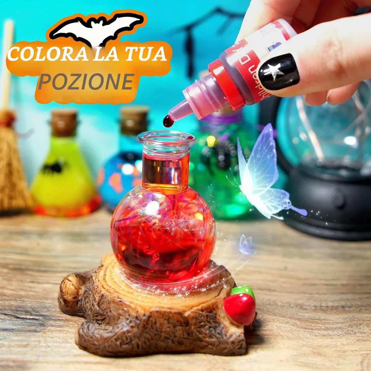 LDomet Kit artigianale per bambini, Kit di pozioni magiche per bambini - Mescolare 20 bottiglie di pozione strega bagliore, Natale regali di compleanno per ragazze ragazzi 6 7 8 9 10+