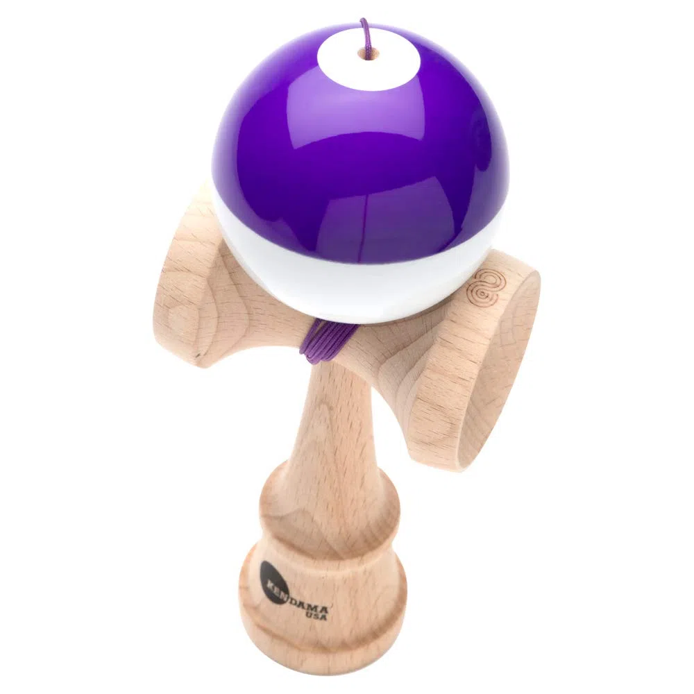 Kendama USA Kaizen Mezzo Split Kendamas Nova Shape Super Stick Paint Extra Incluso Viola