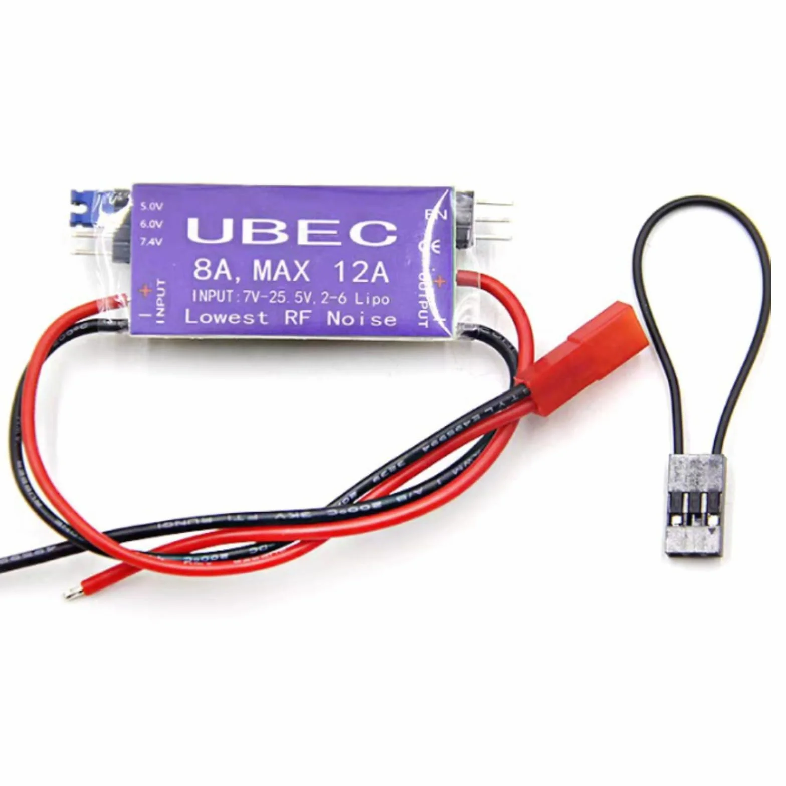 UBEC Alimentatore di Commutazione, 8A UBEC Switch Mode Regolatore di Tensione, 5V 6V 7,4V 8A Max 12A Uscita 7V-25,5V Ingresso UBEC Modulo Servo Interruttore di Alimentazione per RC Helicopter