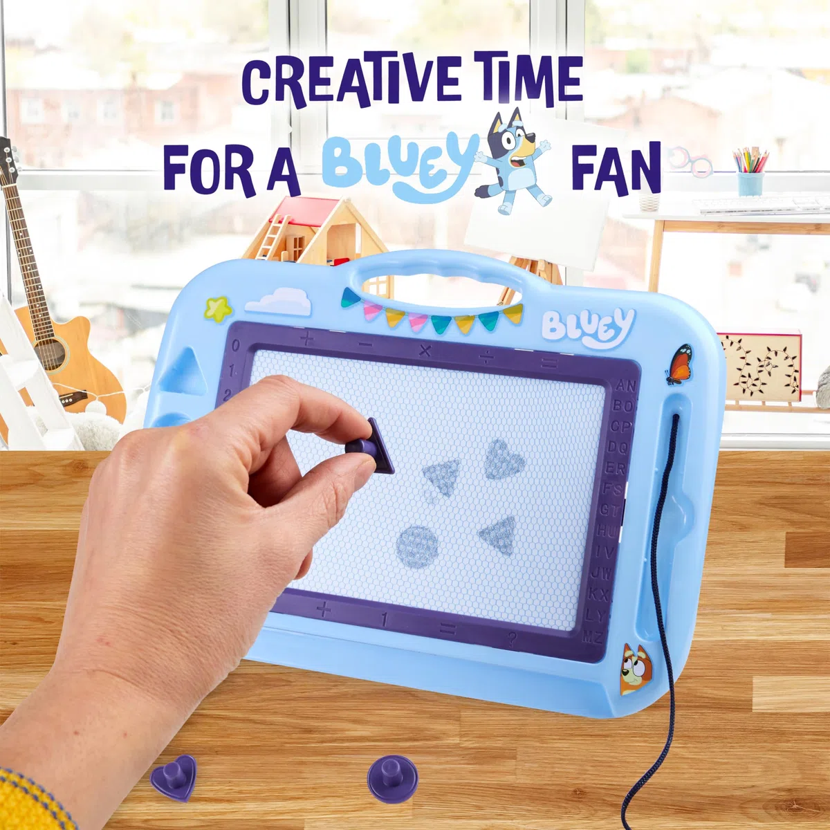 BlueY Lavagna Magnetica per Bambini - Lavagnetta Cancellabile Bambini con Penna e Timbri - Lavagna Magica Giochi Educativi Regalo 3+