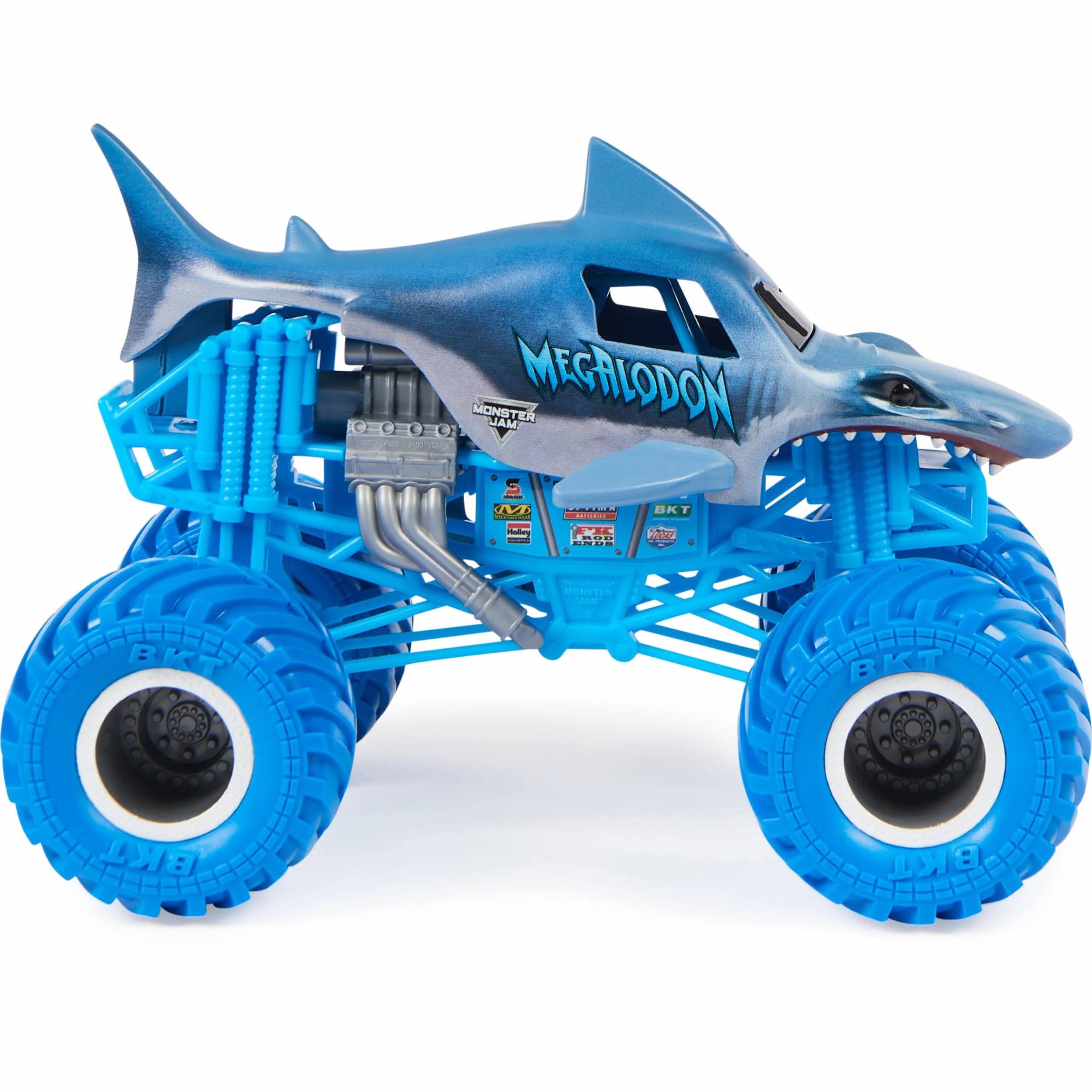 Monster Jam, Megalodon Monster Truck, veicolo da collezione in scala 1:24, giocattolo per bambini dai 3 anni in su