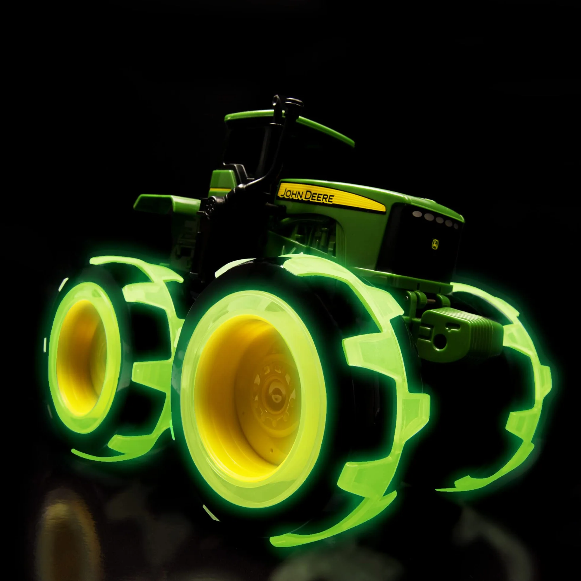 Tomy Lightning Wheels Gator Monster Treads John Deere Ruote Illuminate, Singolo, Multicolore, Standard, 46434