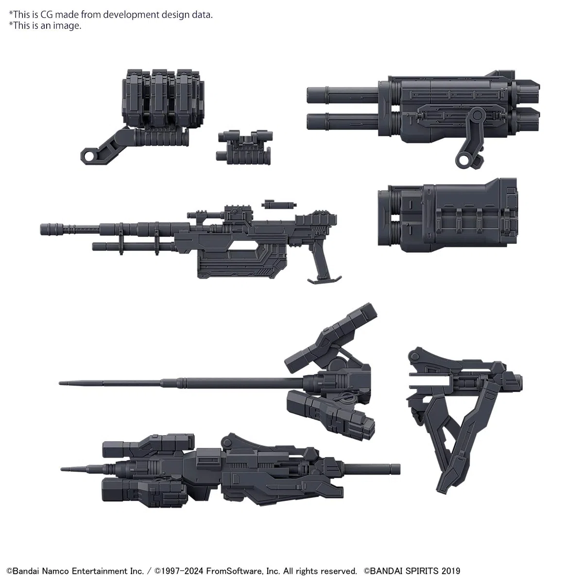 Bandai Hobby - Armored Core VI Fires of Rubicon - #02 Option Parts Set - Set di Armi 02 30 MM 1/144 Model Kit