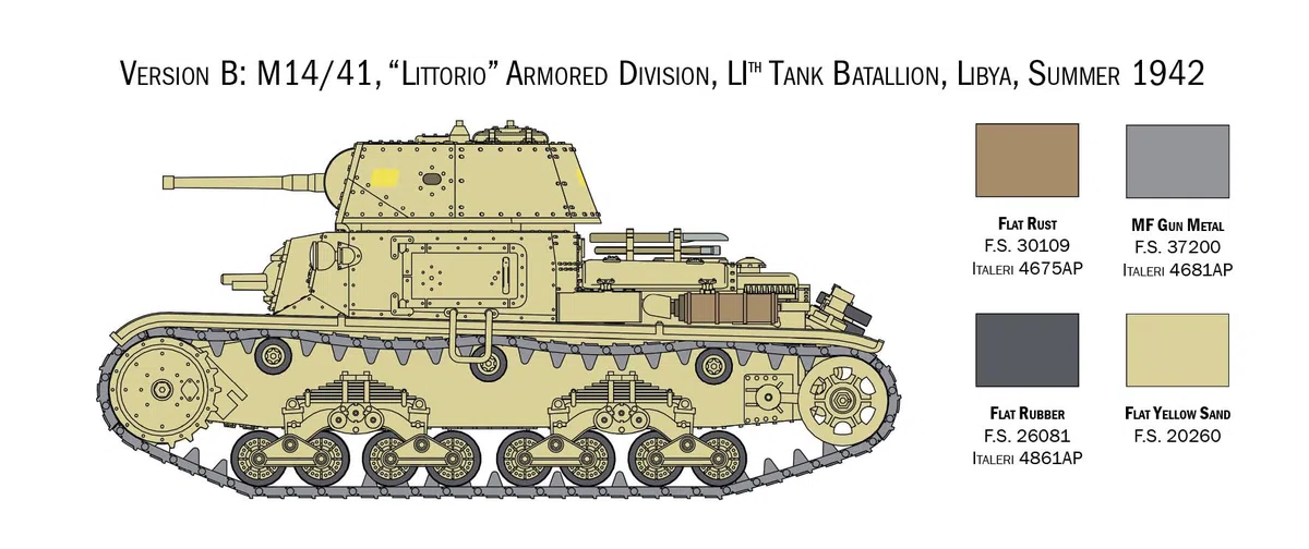 Italeri 25768 1:56 Carri Armati Italiani & Semoventi - Kit di Costruzione, Modellismo da Pavimento, Fai da Te, Hobby, Incollaggio, Plastica, Dettagli Fedele, Militare