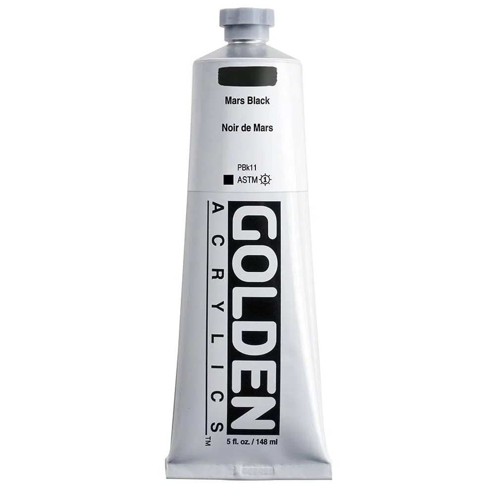 Golden : Heavy Body Acrylic Paint : 150ml : Mars Black