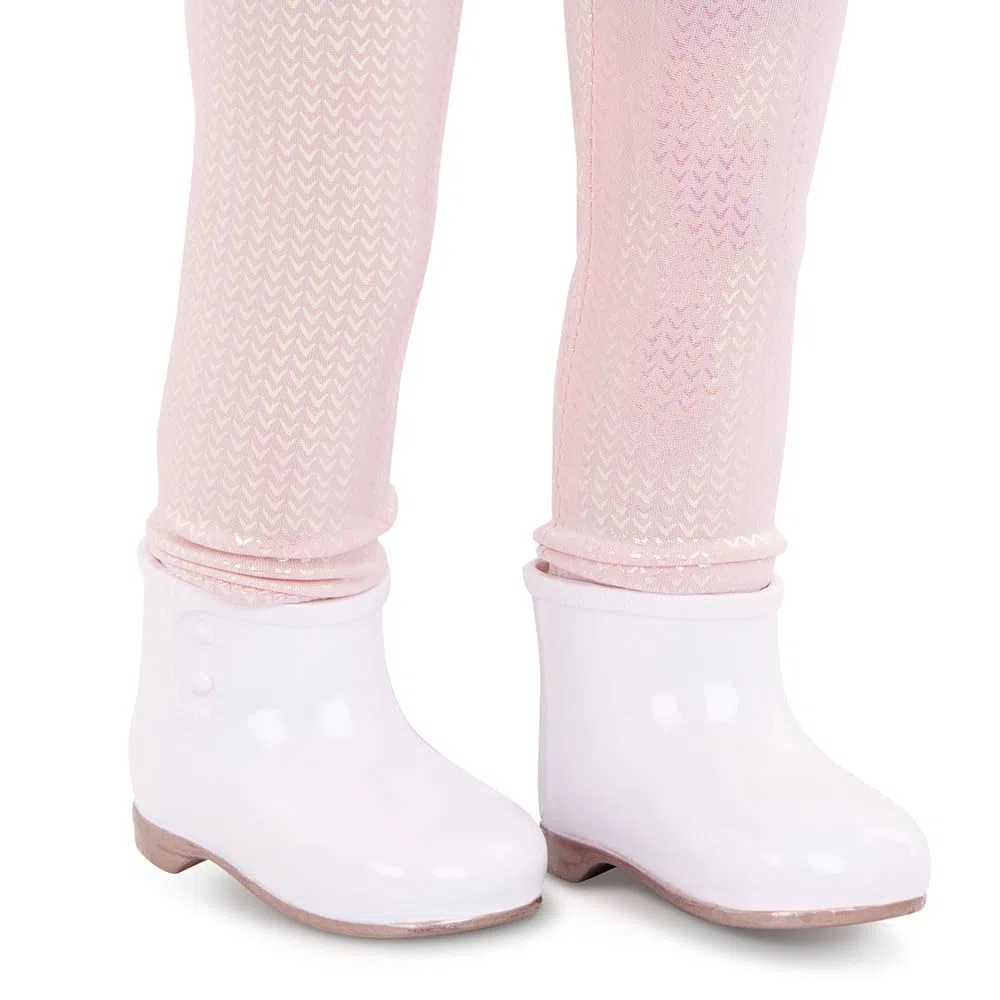 Our Generation - Fantasia e pelliccia - Completo da cappotto in pelliccia sintetica rosa - Accessori moda - Vestiti per bambole da 46 cm - Gioco di finzione - Giocattolo per bambini dai 3 anni in su