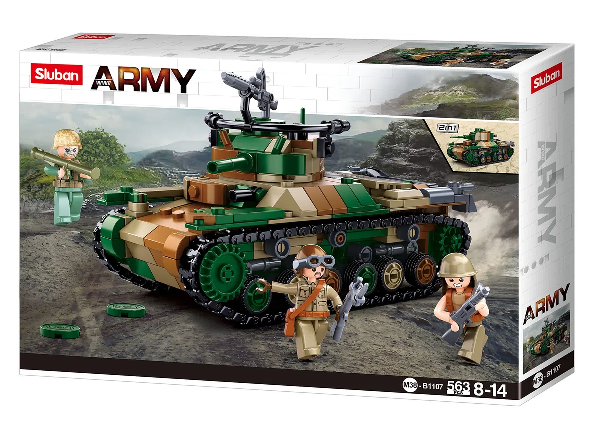 Sluban Klemmbausteine M38-B1107 WWII-Type 97 serbatoio medio