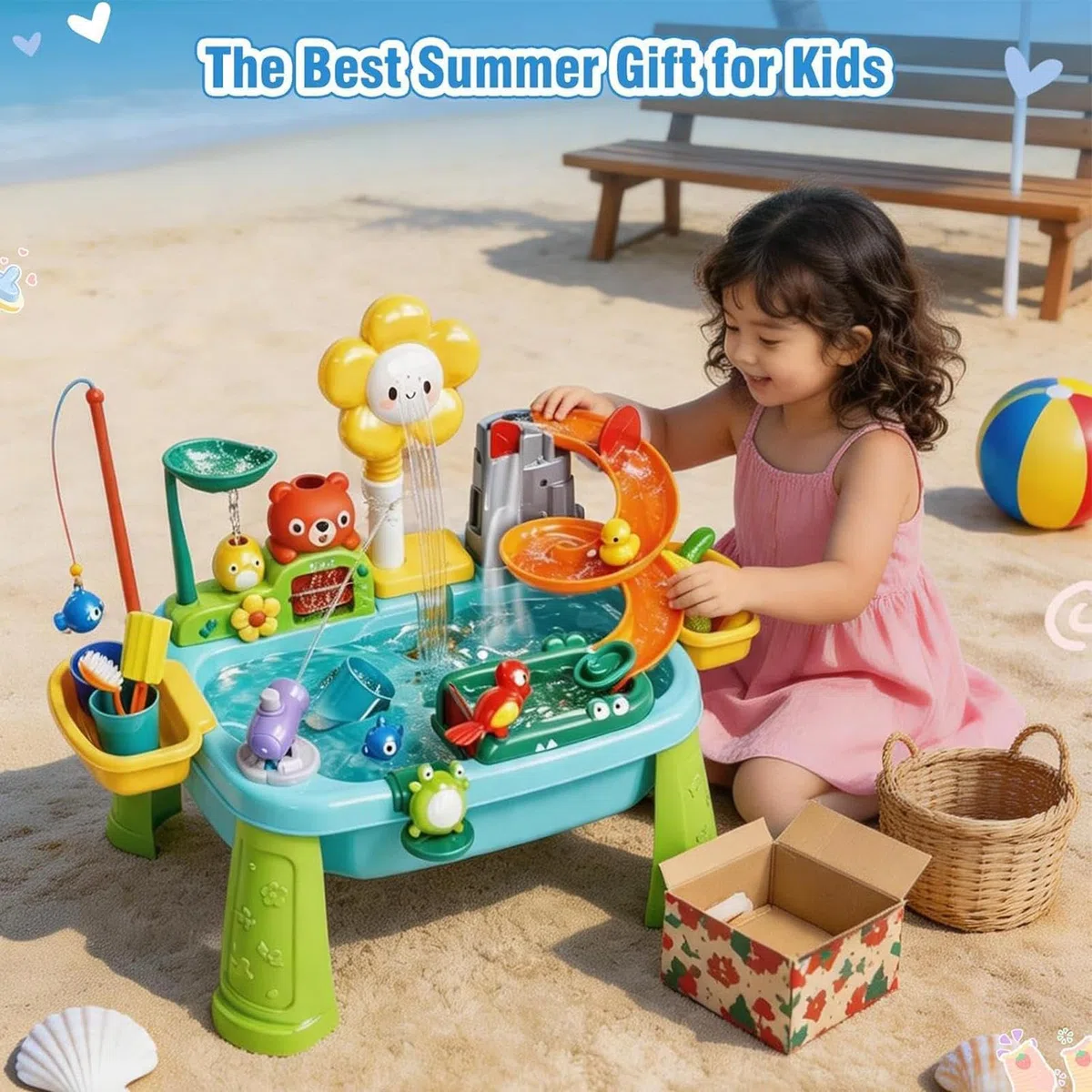 Tavolo Acquatico Per Piccoli,Rubinetto Girevole Divertenti Giocattoli Sensoriali,Tavoli Acquatici Per Bambini Da Esterno - Per Bambini E Bambine Interno Esterno Giardino Casa Asilo