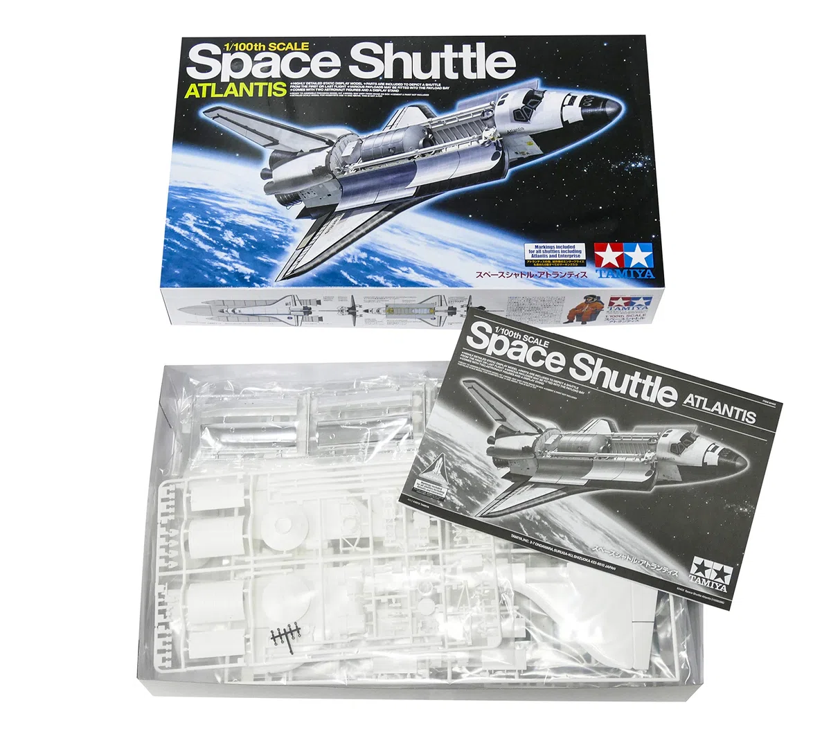Tamiya 300060402 - Modellino Space Shuttle Atlantis, Scala 1:100
