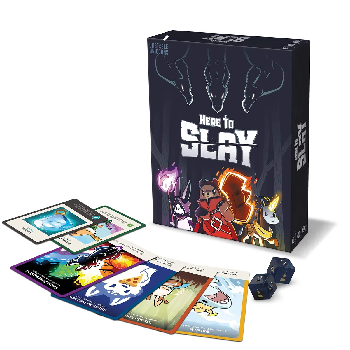 Asmodee – HERE TO SLAY – Raduna il tuo Gruppo di Eroi e Stermina i Mostri – Gioco da Tavolo Strategico, Carte da Gioco Competitivo per Amici e Famiglia – 2-6 Giocatori – 10+ Anni – Ed. in Italiano