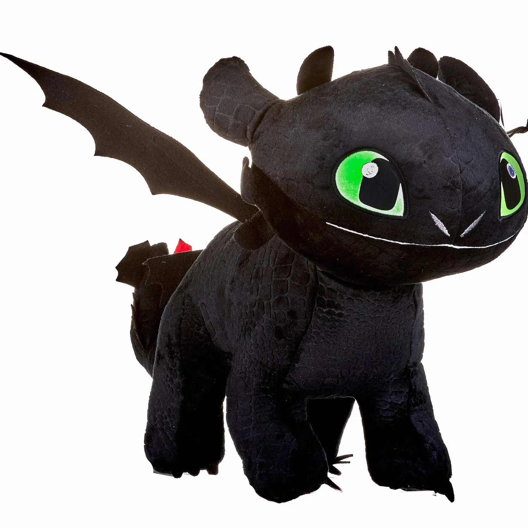 HTTYD Peluche Drago Sdentato Toothless Furia Buia 40cm Glow in The Dark