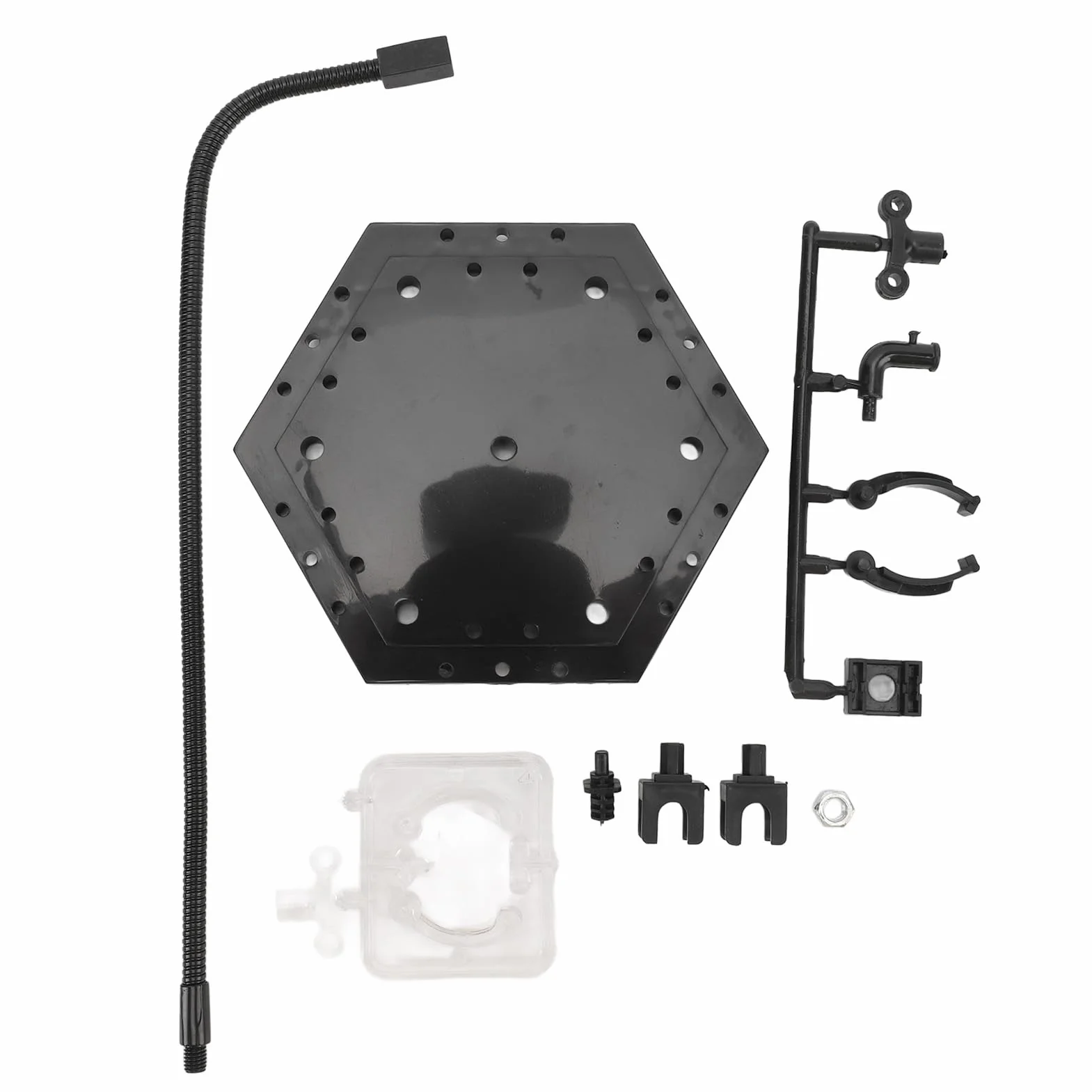 VGEBY Supporto per action figure, supporto per esposizione di figure di bambole in acciaio inossidabile ABS, supporto per modello stop motion per bambole da 6 pollici (nero)