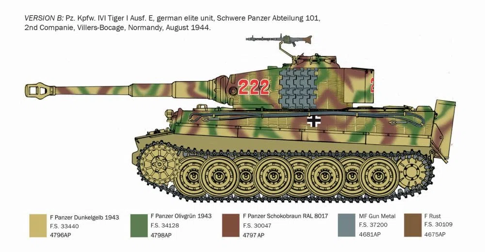 Italeri 6754 Pz.Kpfw. VI Tiger I Ausf. E late production, scala 1:35, Plastic Model Kit/Modello in plastica da montare, Carro armato WWII