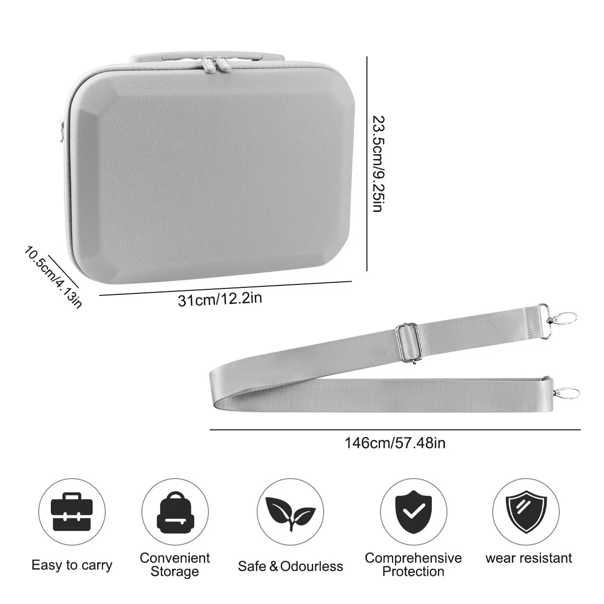 Drone Custodia per DJI Mini 4k, Borsa per DJI Mini 2, Mini2 SE Viaggio Portatile, Borsa Telecomando e Accessori per Batterie, per Drone Proteggere