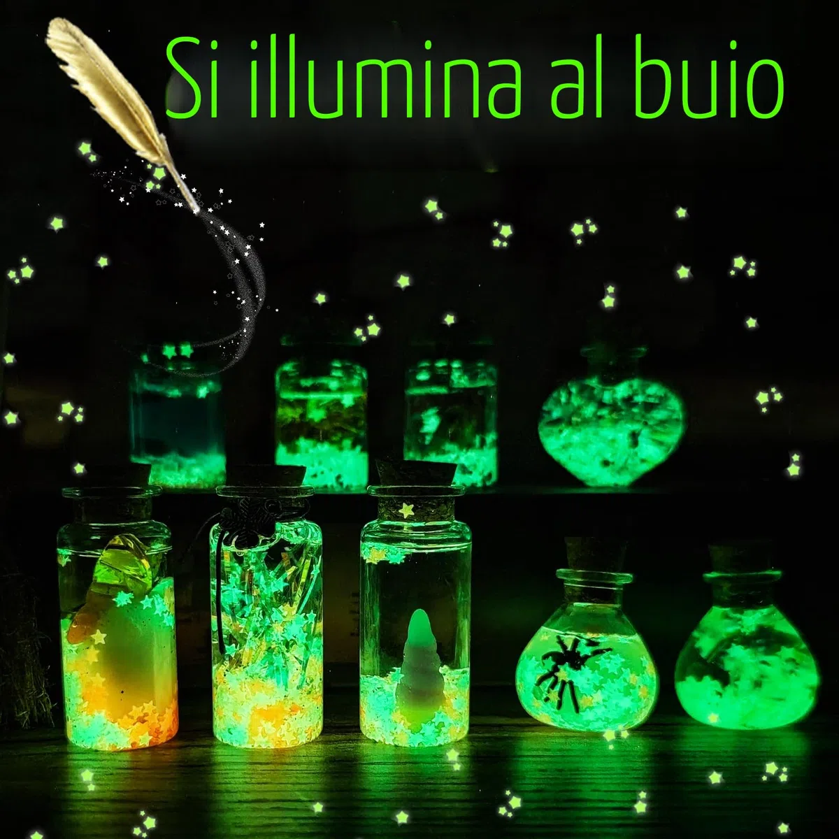 DECOHOME Regalo creativo per bambini, 20 mix magico mago pozione magica bottiglie, giocattoli artigianali creativi Natale regali di compleanno per ragazzi e ragazze età 6 7 8 9 10+