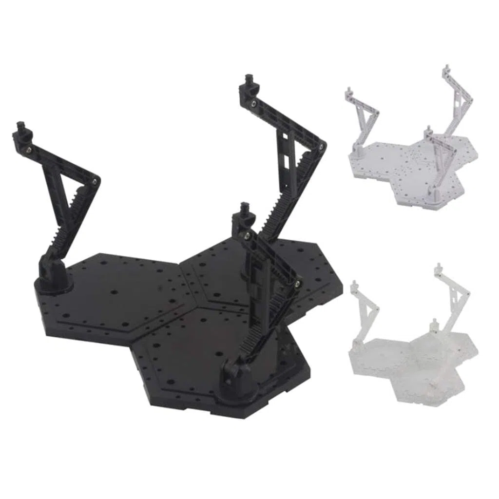 Zalati Supporto Universale per Modelli Gundam 1:144 - Stand Display Holder per Figure - Nero 21x21x18.5cm