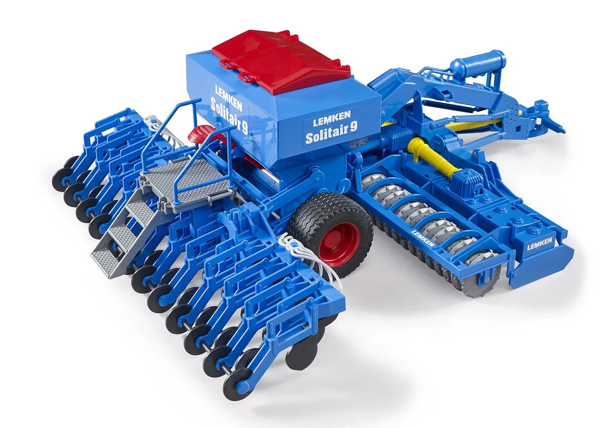 bruder 02026 - Lemken Solitair 9, rimorchio, fattoria, agricoltura, accessori per trattori