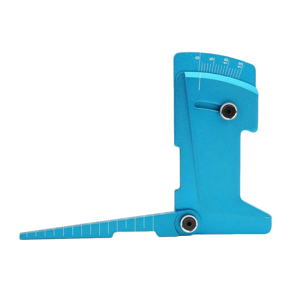 Strumento per Auto RC Strumento per Calibro per Auto RC Regolabile per Altezza Auto RC Cerchione per Camber Angolo per Righello Strumento per Smistamento per Giocattoli Telecomandati Auto Fuo(blu)