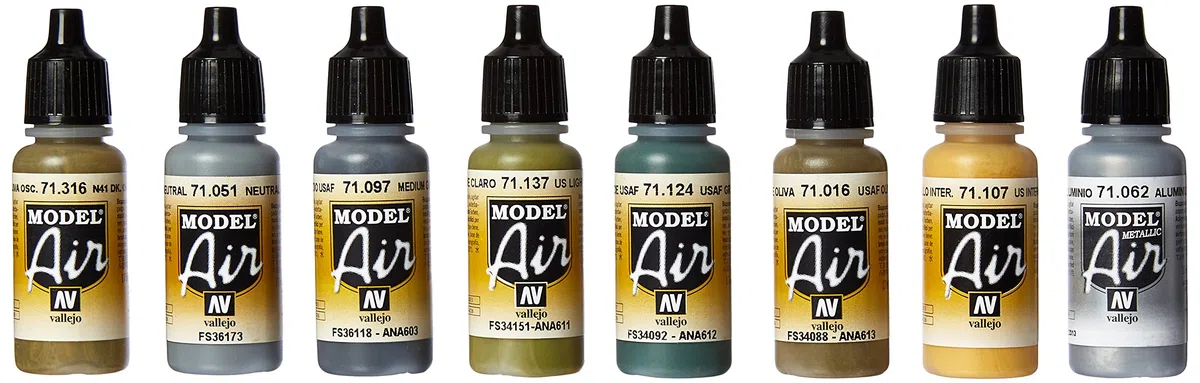 Acrylicos Vallejo Model Air - Set di Colori Acrilici per Aerografo, Multicolore