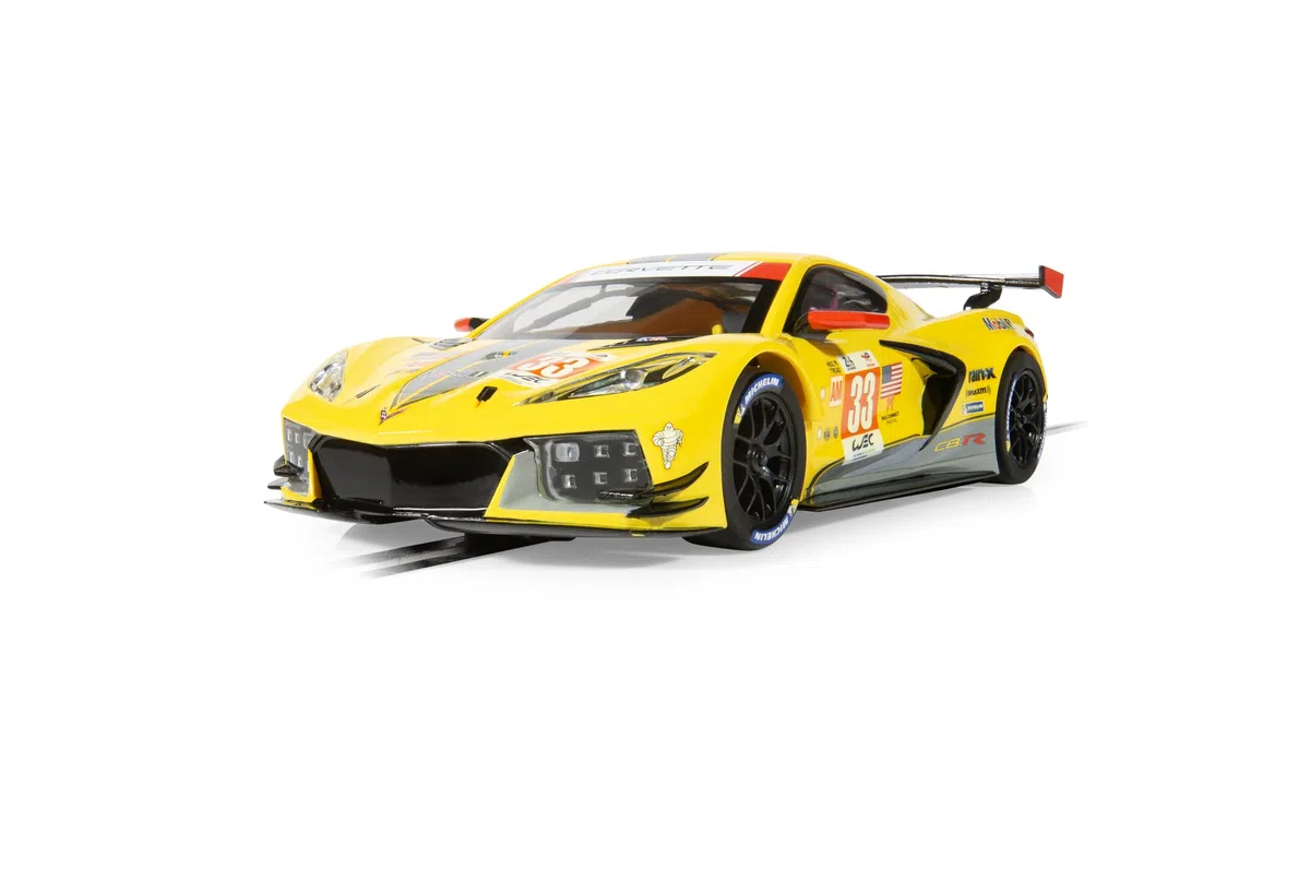 Scalextric Cars, C4558 Chevrolet Corvette C8R, Lemans Gte Am Winner 2023, Slot Car Giocattolo da Utilizzare Con Piste da Corsa 3 Anni in Su, Accessori