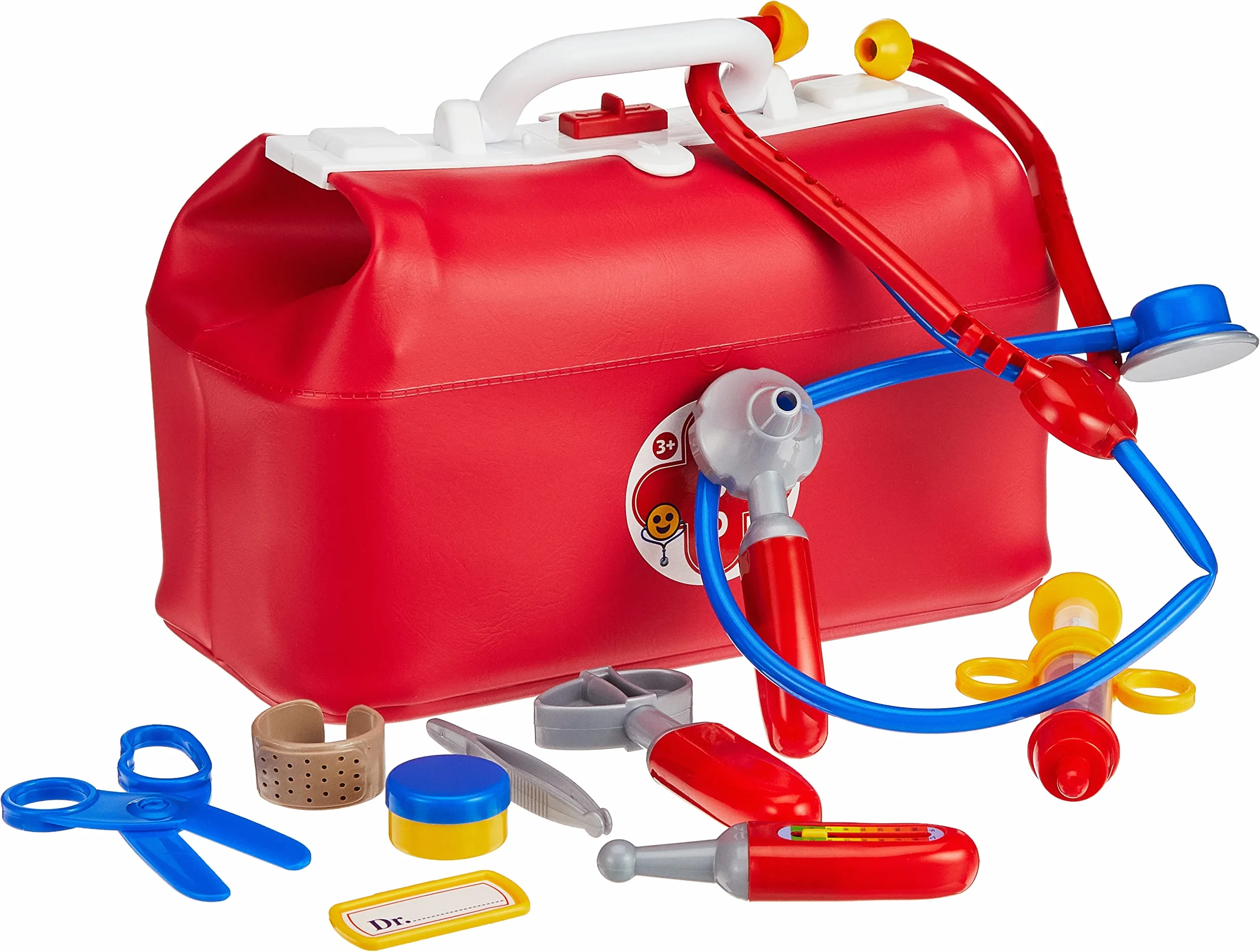 Theo Klein 4647 Borsa da Dottore I Borsa Resistente con Molti Strumenti a Misura di Bambino I Include stetoscopio, siringa, termometro e Molto Altro, I Giocattoli per Bambini dai 3 Anni in su