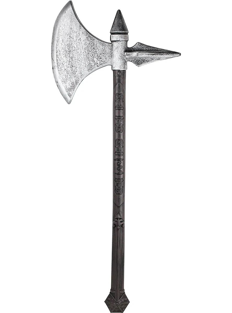 Funidelia | Ascia vichinga per uomo Nordico, Valchiria, Barbarian, Vikings - Accessori per Adulto, accessorio per costume - Marroni