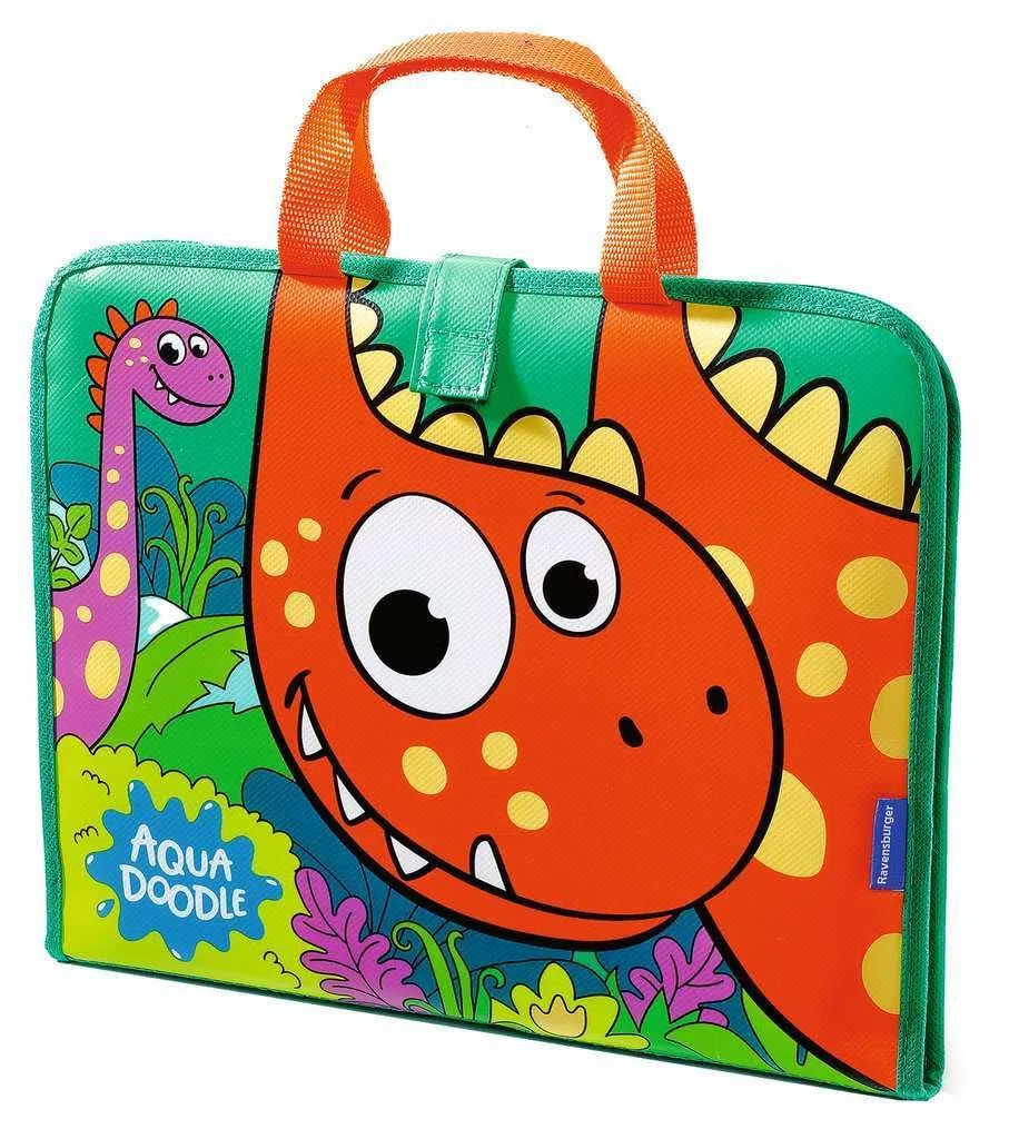 Ravensburger 4566 Aquadoodle Travel Dino - Primo dipinto in viaggio - Divertiti a dipingere senza macchie con l'acqua - Set da viaggio per bambini dai 18 mesi in su