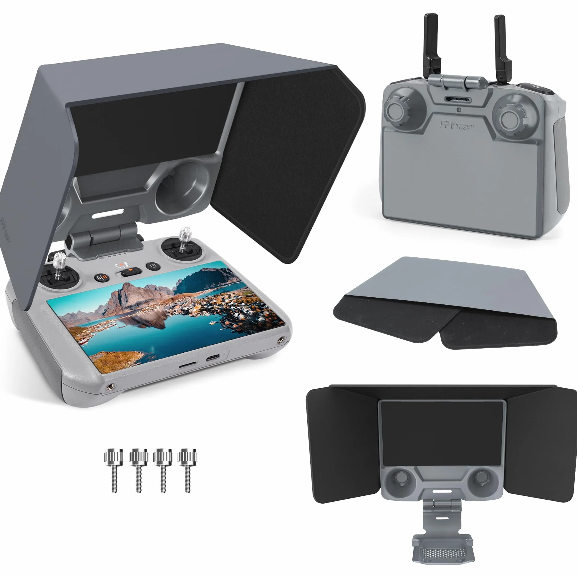 FPVtosky RC 2 Controller Sun Hood Cover per DJI Lito X1/Mini 5 Pro/Mini 4 Pro, RC 2 Joysticks Protector per DJI Ari 3S/Mavic 4 Pro Accessori, Drone Controller Protezione Schermo Avata 360 Accessori