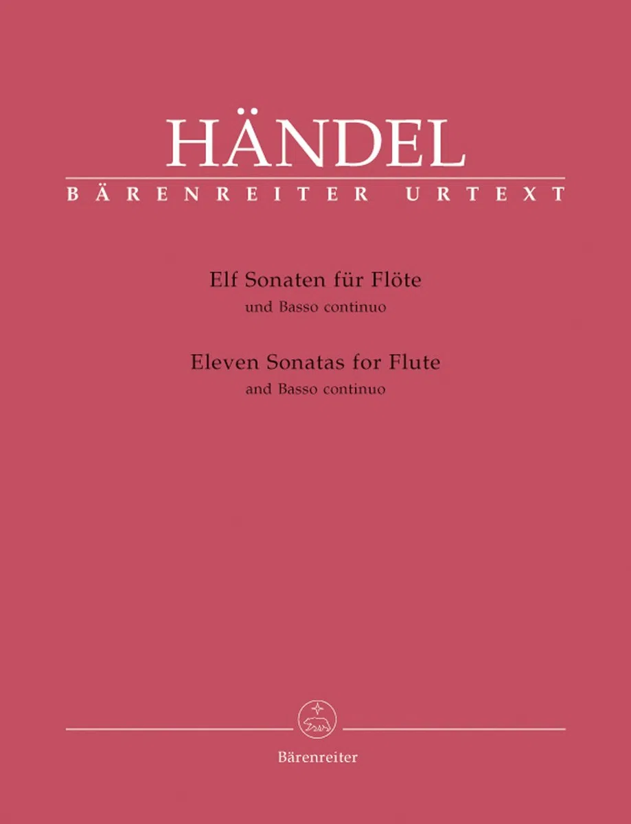 Elf Sonaten für Flöte und Basso continuo. Spielpartitur(en), Stimmensatz, Urtextausgabe, Sammelband. BÄRENREITER URTEXT