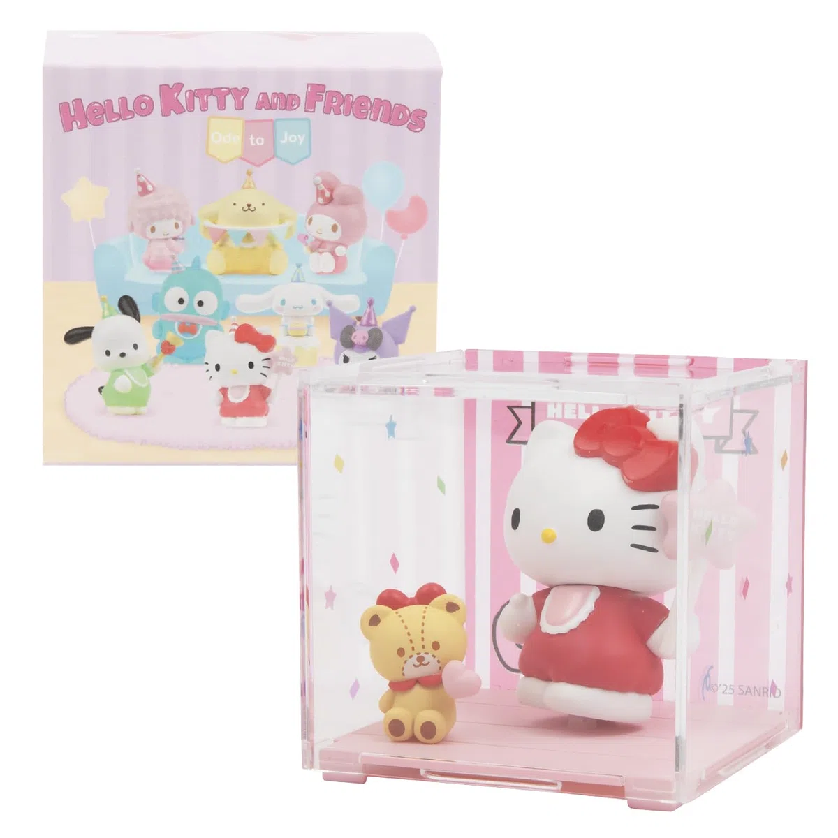 Hello Kitty, 1 statuetta da 6,5 cm e accessori in una scatola trasparente, serie Ode to Toy, modello casuale, per bambini dai 3 anni, HKT36