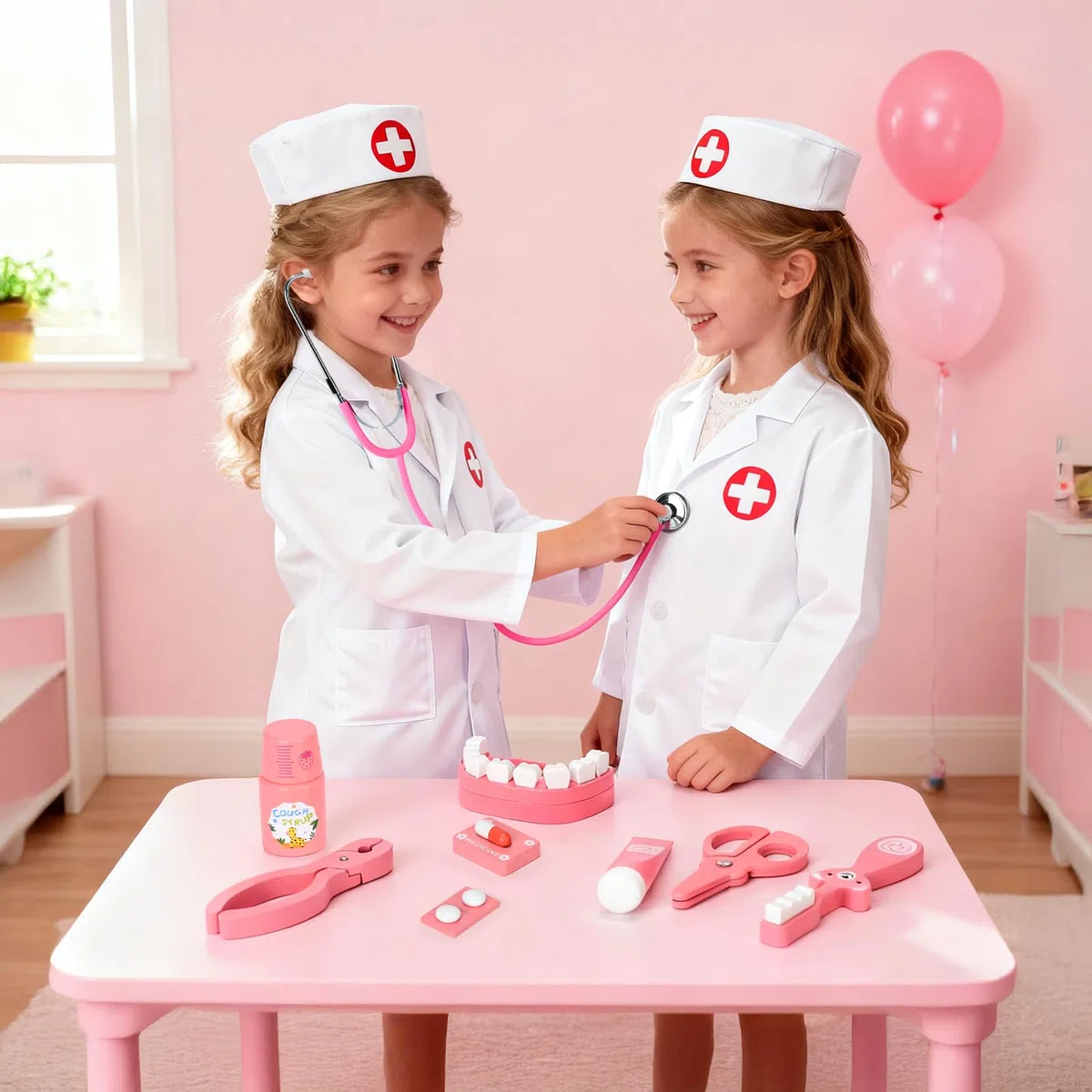 Mactoou Valigetta Dottore Bambini, Kit Dottoressa Bambina, Kit Dentista Gioco di Ruolo per Bambina di 3+ Anni