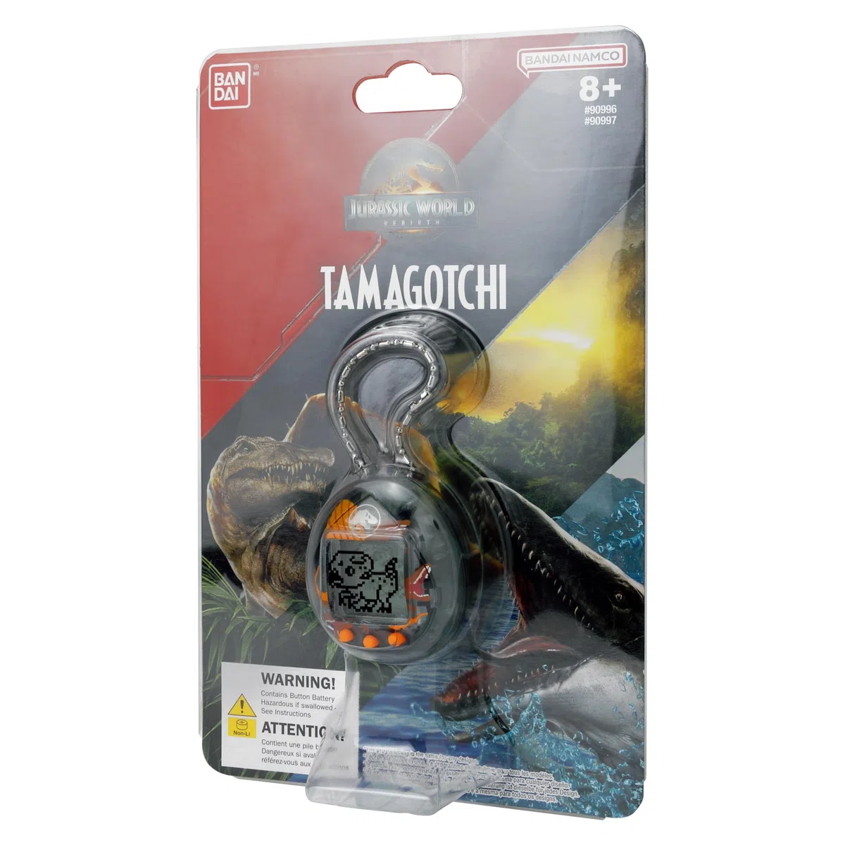 Bandai - Tamagotchi nano Jurassic Brown - Versione Marrone Dino Spinosaurus - Tamagotchi Animale Interattivo - Piccolo formato nano Dinosauro Virtuale da allevare - Giocattolo per bambini 8+ - NT90997