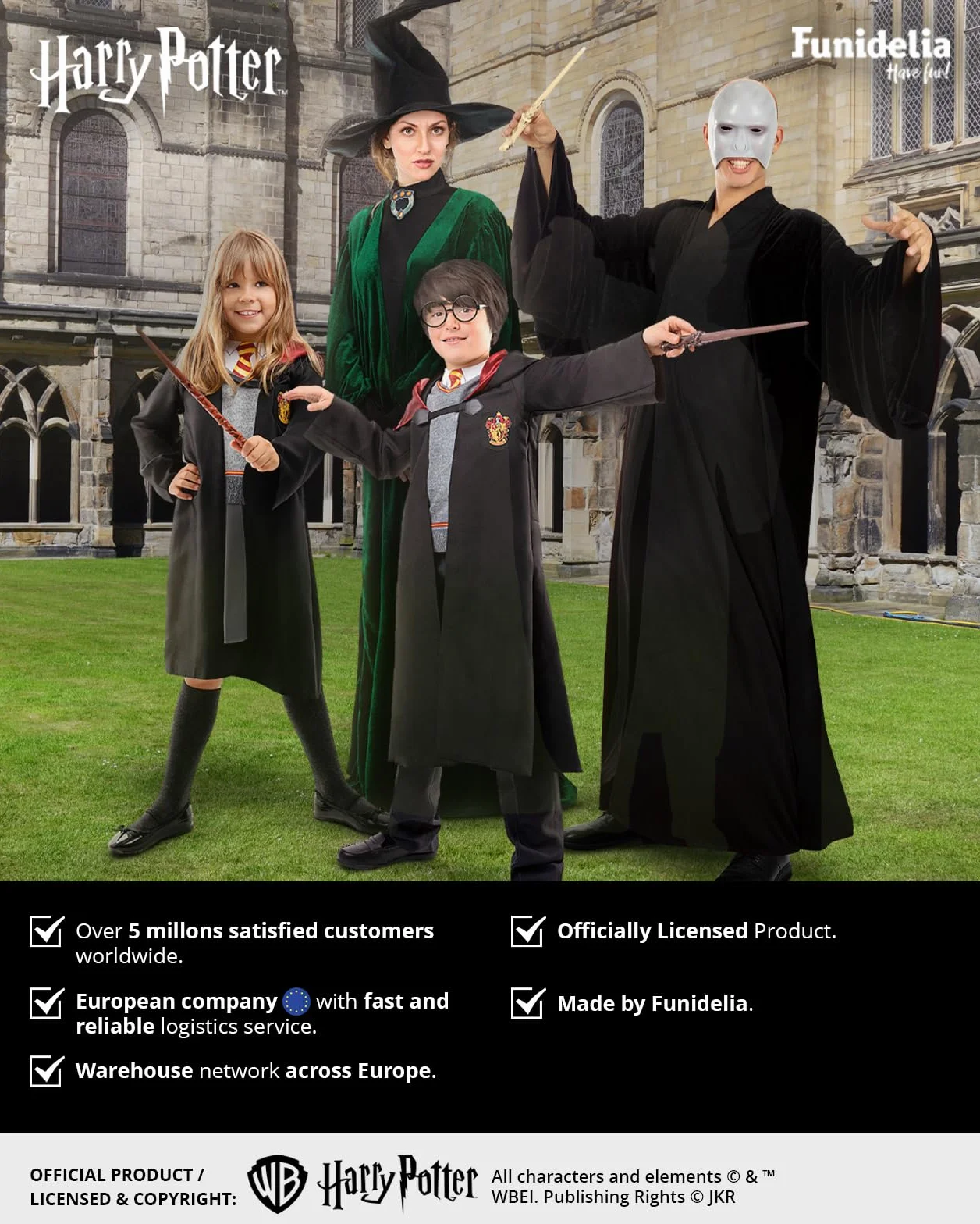Funidelia | Pacchetto regalo Harry Potter per donna e uomo Film e Cinema, Maghi, Harry Potter, Hogwarts - Accessori per Adulto, accessorio per costume