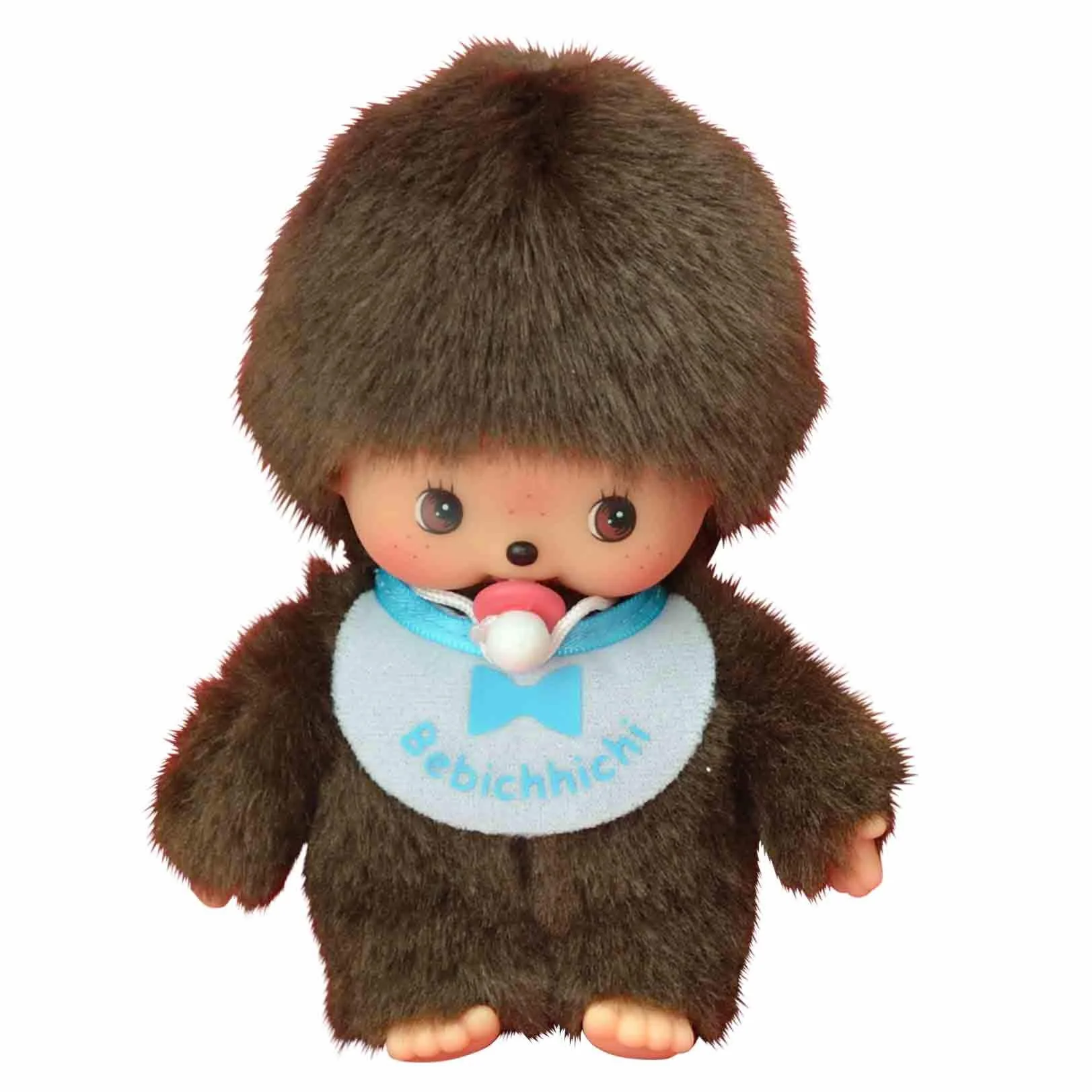 Sekiguchi 235540 - Original Bebichhichi Bambino, in Peluche Marrone, con Bavaglino, Circa 15 cm