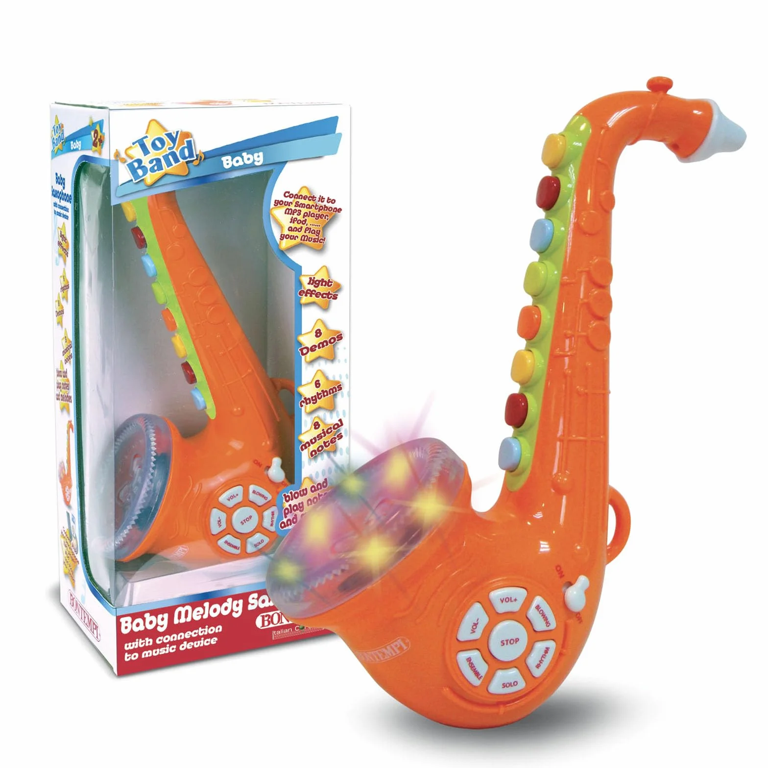 Bontempi | TinySax - Baby Sax Elettronico per i Bassisti del Futuro, 95x160x320 mm