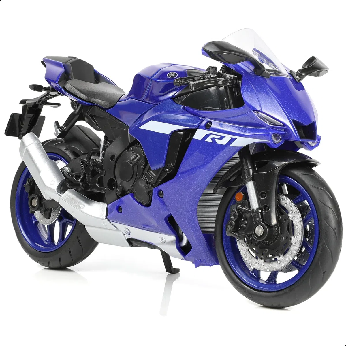 1/12 1000R Moto Modello Giocattolo Mini Metallo Diecast Blu - Sport Moto da Corsa Collezione Regalo per Bambino Ragazzo (YZF-R1)