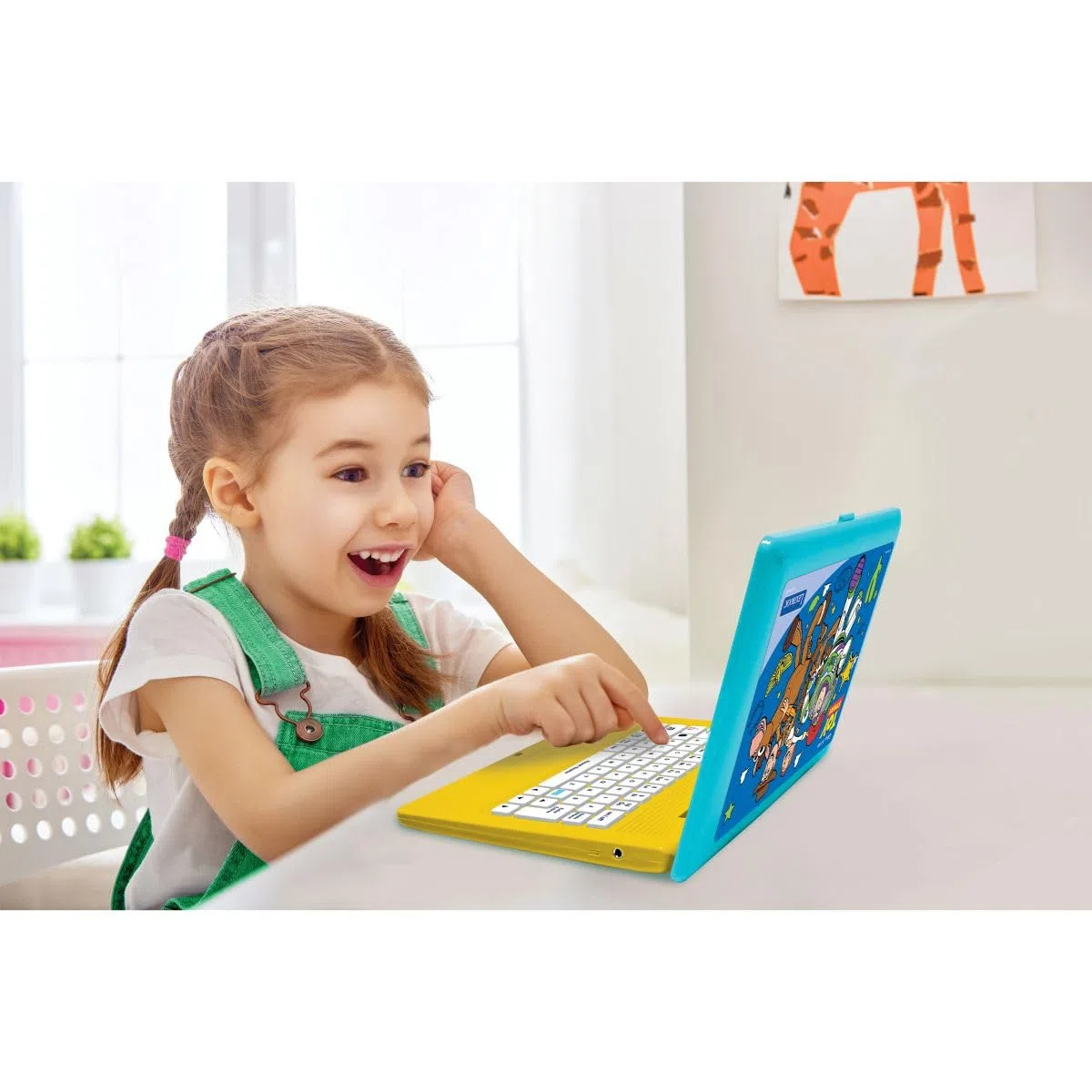 Lexibook, Disney Toy Story, Computer portatile educativo bilingue Inglese e Francese, 164 attività, Matematica, Giochi di logica, Modalità Musica, Schermo LCD, Blu, JC601TSi1LXB