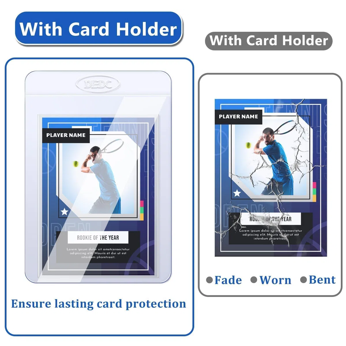 Kit di invio per classificazione delle carte, scatola di spedizione per PSA, CGC, SGC - 25 porta carte semi rigidi, 25 custodie per carte, 1 etichetta di spedizione + 1 panno per la pulizia