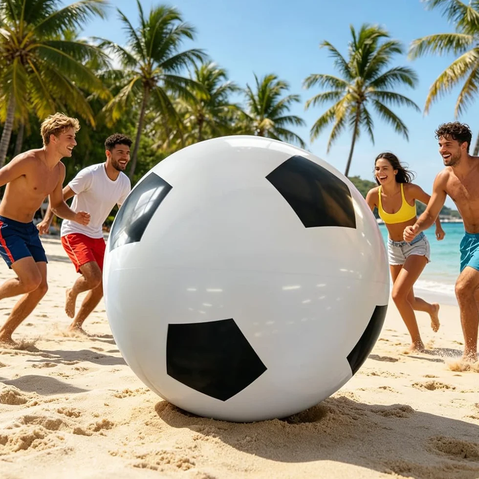 Palloncino gonfiabile gigante, in gomma robusta, extra grande, per il divertimento estivo, feste in spiaggia