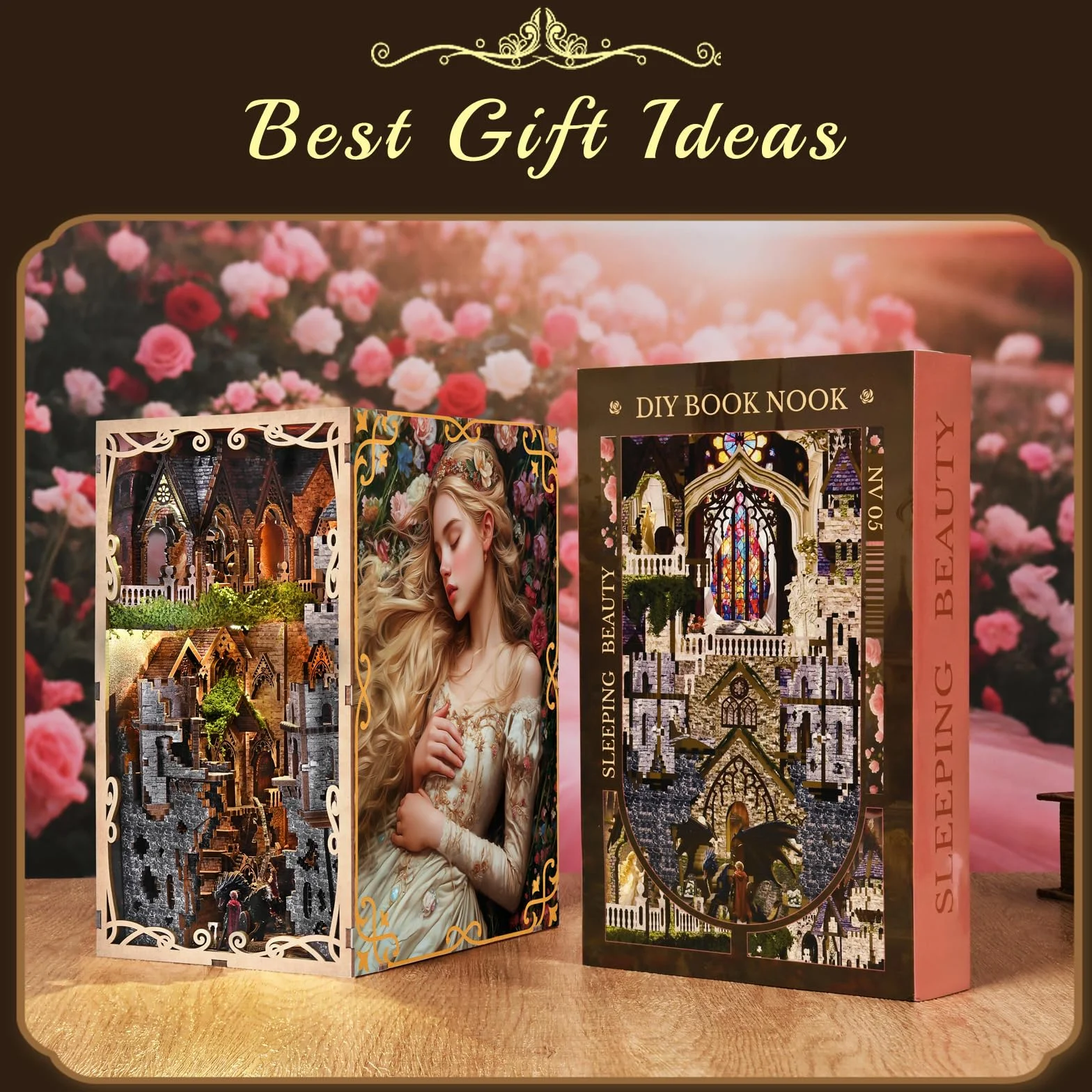MiniCity Book Nook Kit, kit fai da te in miniatura per casa delle bambole