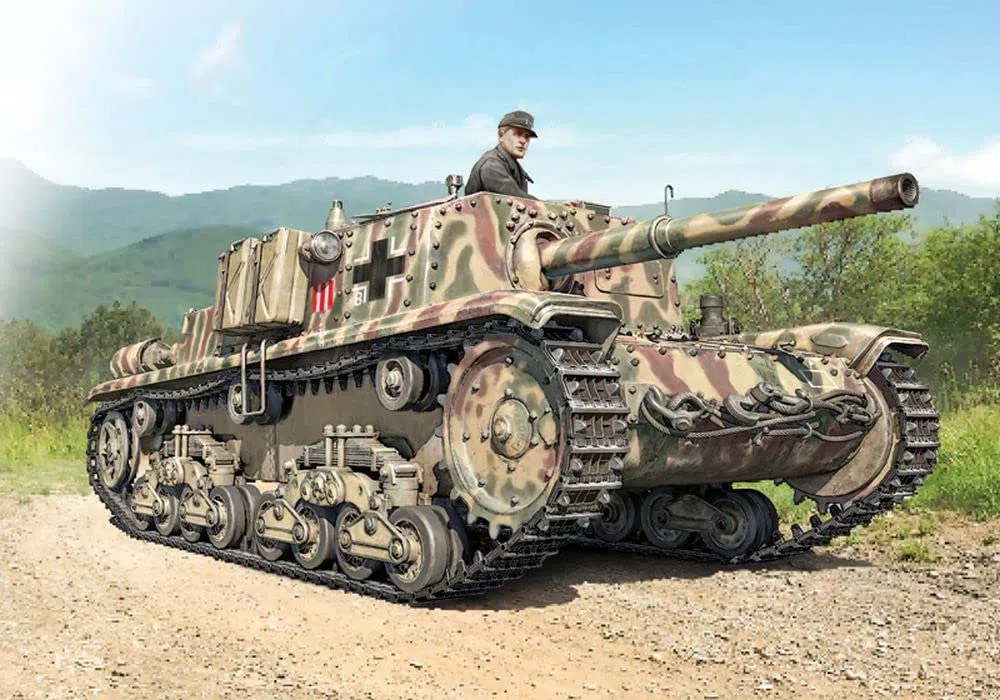 Italeri 6584 Semovente M42 da 75/34, Scala 1:35, Plastic Model Kit, Modello in Plastica da Montare, Modellismo