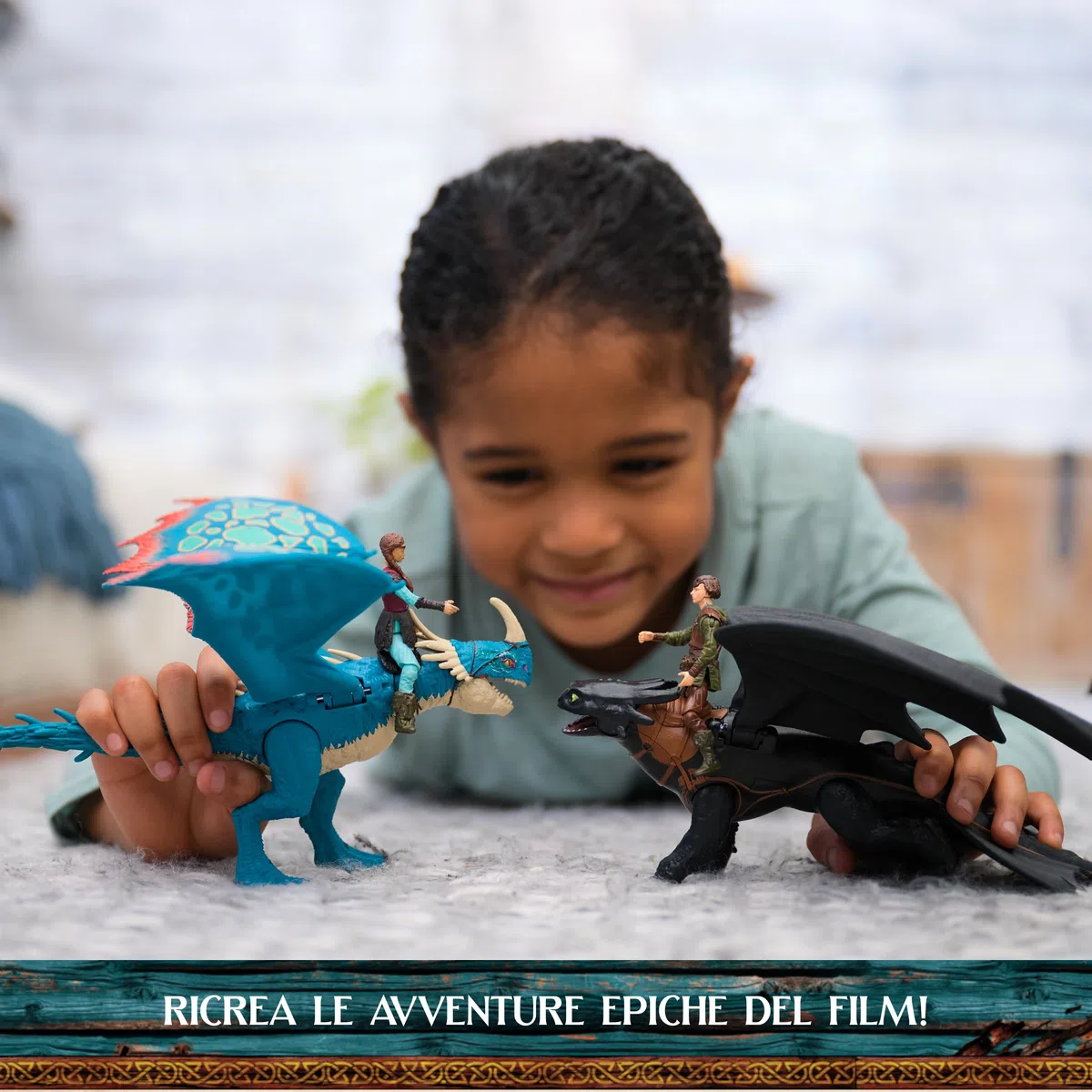 DreamWorks Dragons, Dragon Trainer, Sdentato e Hiccup, Drago e Vichingo, Giocattoli per Bambini, 4+ Anni