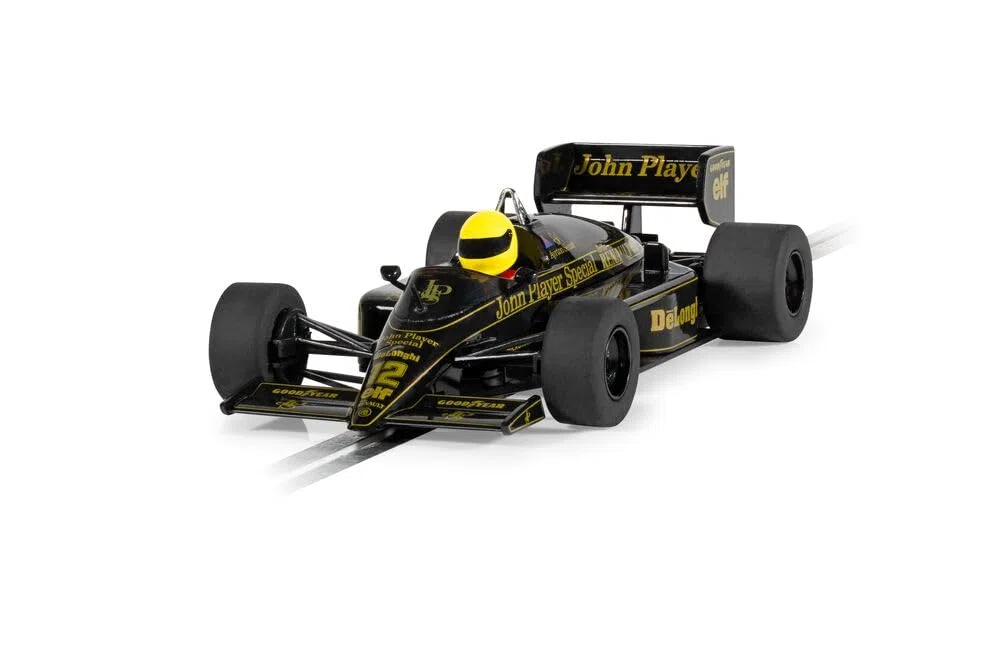 Scalextric Cars, C4529 Lotus 98T, Ayrton Senna, Slot Car Giocattolo da Utilizzare Con Piste da Corsa Set dai 3 Anni in Su, Accessori