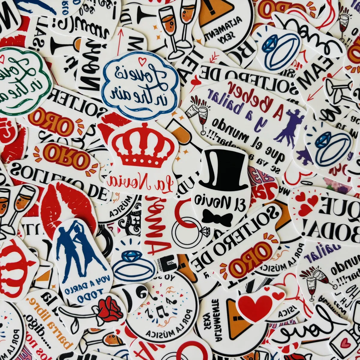 Tatuaggi Temporanei per Matrimoni - Oltre 130 Tatuaggi Temporanei per Matrimoni con Design Variati - Pezzi singoli pronti all'uso [Set in spagnolo]