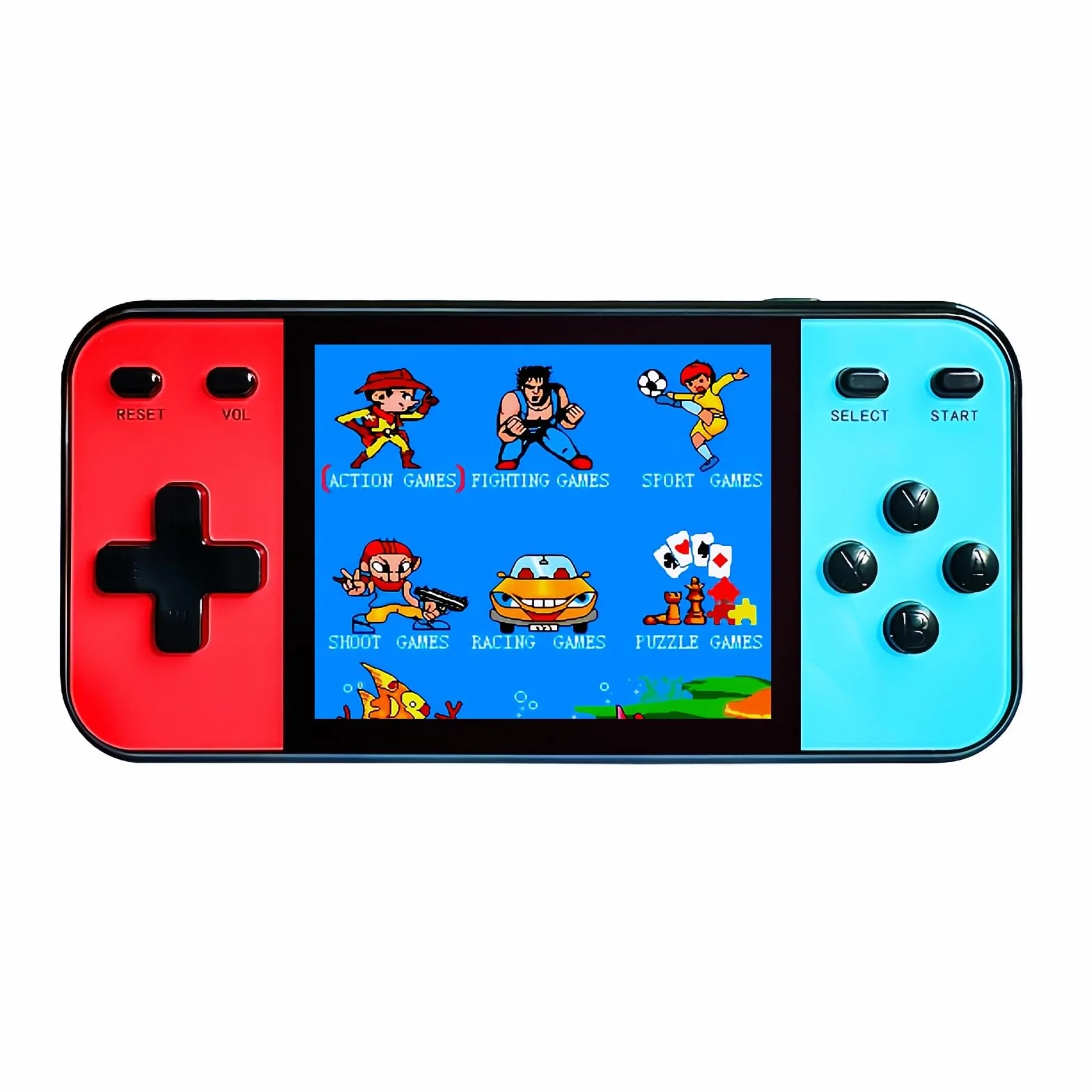 CZT 3.0" Console per Videogiochi Portatile da 240 Giochi Integrati per Azione/Sport/Aparatutto/Corse Si collega alla TV Giocattoli Elettronici Casual la casa Ideali Come Regali di Natale/feste