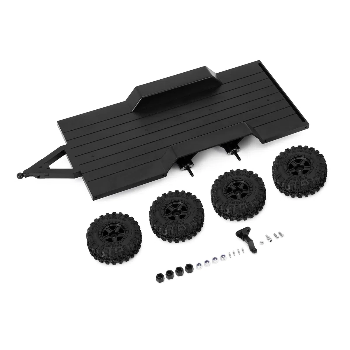 INJORA Rimorchio da Viaggio con Gancio per 1/18 RC Crawler TRX4M Upgrade