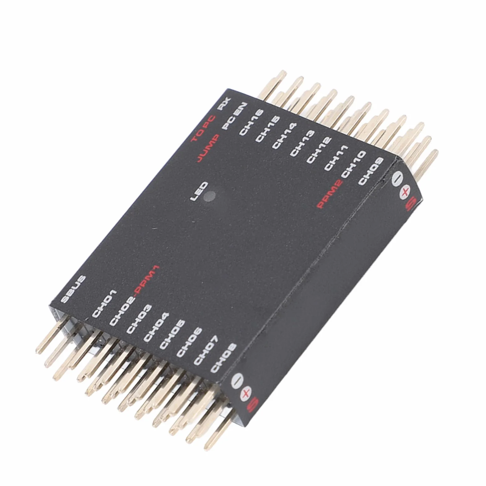 Jectse Decoder da SBUS a PWM/PPM, Convertitore da SBUS a 16CH PWM Fai da Te Convertitore PWM Bidirezionale Ricevitore Trasvertitore di Segnale per Futaba per Frsky per Orange